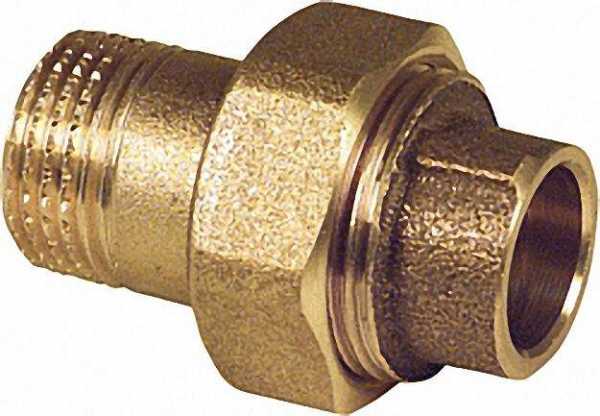 Rotguß-Lötfittings 4341g Verschr. konischdichtend einerseits Aussengewinde 28-R 1''
