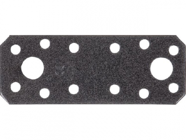 Flachverbinder DURAVIS 96 x 35 x 2,5 mm, Material: Stahl, sendzimirverzinkt, Oberfläche: schwarz-diamant