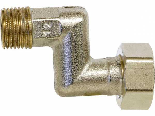 Heimeier S Anschluss AG 1/2" für Ventil DN 15 (1/2") Ventile Achsabstand 26 mm Gesamtlänge 68 mm 1353-02.362 Rotguss vernickelt