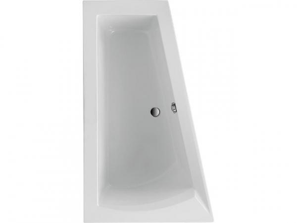 Raumspar-Badewanne LAGO I links, BxHxT 1700x500x1000-655mm Acryl, weiß