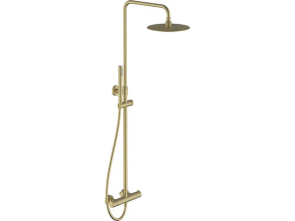 Brause-System Comallo 2.0 mit Thermostat Soft Brass