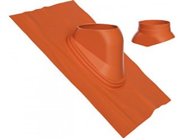 Buderus Universal-Dachziegel, Ø 125 mm, 35 °–55 °, rot, Regenkappe, 7738112514