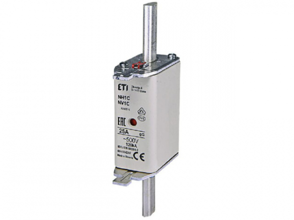 ETI NH Sicherung NH1C gG 25A/500V, VPE 3