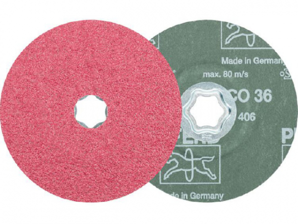 Fiberscheibe Pferd COMBICLICK, d 125 mm, Körnung CO36