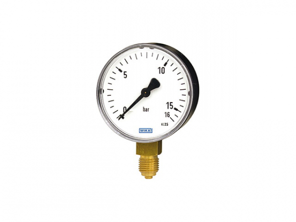 Röhrenfeder-Manometer 100mm D 1/2"0-10 bar