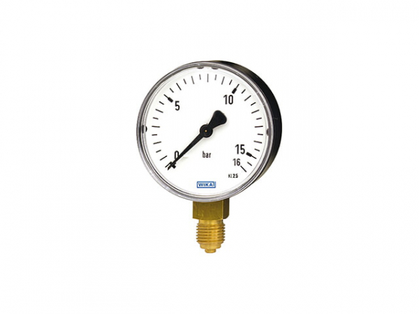 Buderus Röhrenf-Manometer, d:63mm, 0-10bar 1/4 Kusto-Gehäuse, unten 7738333605