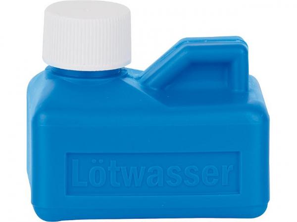 Lötwasserflasche Material PE-HD, Farbe blau Inhalt 150 ml