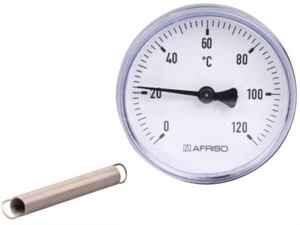 Anlegethermometer Bimetall 63 mm Gehäuse