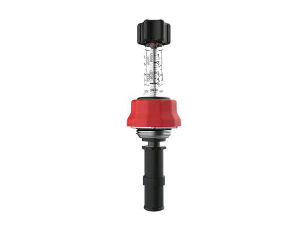 Buderus Durchflussmesser 0-5 l/min für Logafloor HVE Heizkreisverteiler, Edelstahl, absperrbar, 7738345872