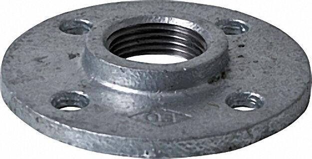 Tempergussfitting verzinkt Nr. 321 Gewindeflansch d = 1 1/4'' Tempergussfitting verzinkt Nr. 321 Gewindeflansch d = 1 1/4''