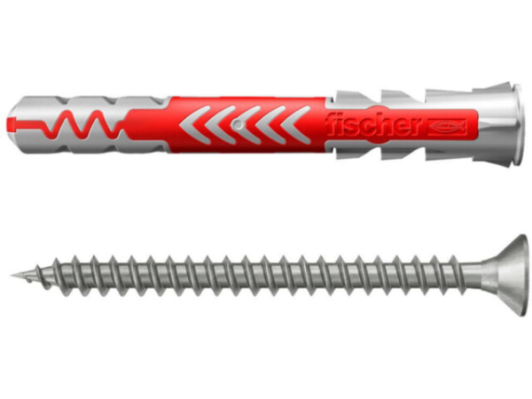 Fischer DuoPower 8x65 S Schraube nicht rostender Stahl A2 543796 SB-Programm