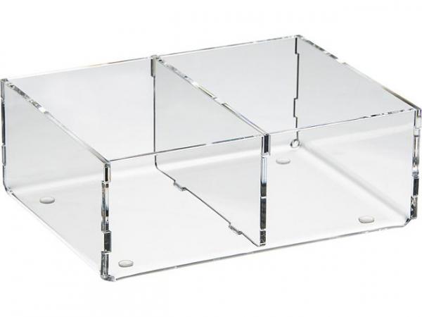 Sortierboxen aus Plexiglas transparent 160x50x12 mm