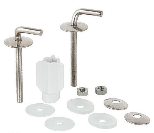 HARO WC-Scharnier Haro 0302W Edelstahl, SolidFix, 2-Punkt-Verstellung