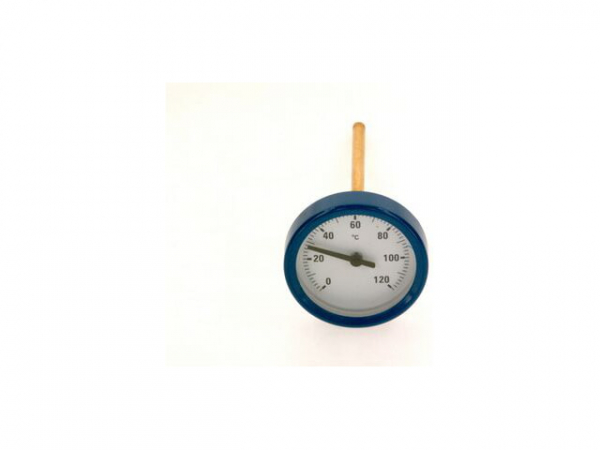 Buderus 87182214740 Thermometer blau NG50, 0-120 Grad C