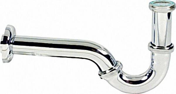 Röhrensifon 1 1/4'' Bidet Messing verchromt DIN-Geprüft DN 32