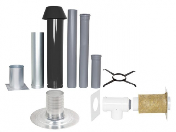 Grundpaket Unifix210, Flachdach, DN110/150, 1,0m