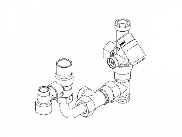 Buderus 7124030 Armaturen-Set Sanitär,10bar, GB172T/152T
