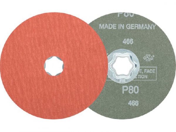 Fiberscheibe Pferd COMBICLICK, d 125 mm, Körnung A-COOL80