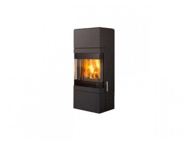 Buderus 7736603778 Kaminofen Stage F9, 6 kW, black, Glasplatte black, HiClean-Filter, FireMatic Comfort