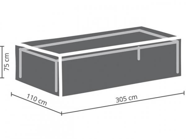 SCHUTZHÜLLE FÜR GARTENTISCH - max. 300 cm OCT300