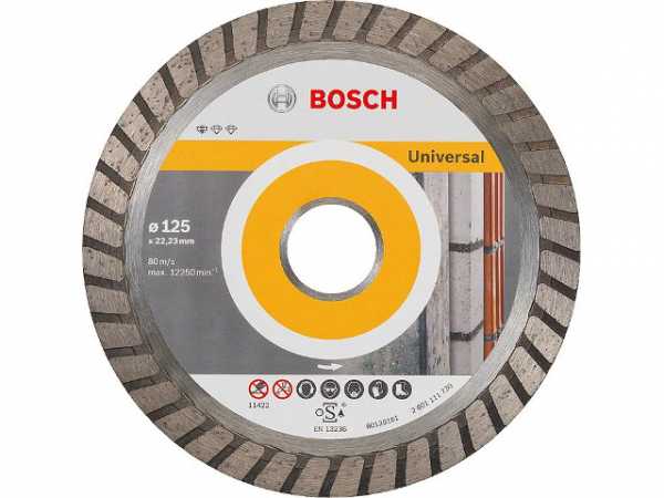 Diamanttrennscheibe BOSCH Universal Turbo Ø 125x22,23x2,0mm