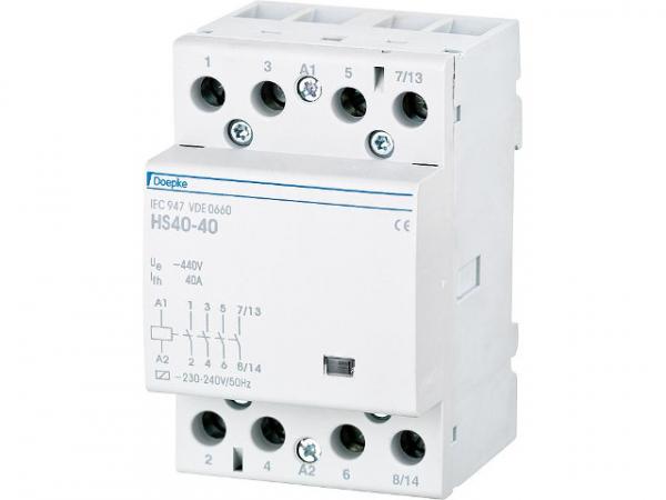 Installationsschütz Doepke HS 3-230AC/40-40 4-polig, 40A