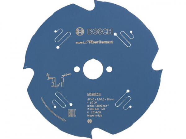 Kreissägeblatt Bosch für Faserzemetplatten 140x20mm