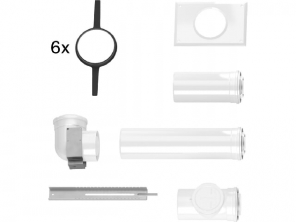 Buderus Abgas, Grundbausatz DO-S, Ø 80/125 mm, rlu, GB212/KB192i/KB195i, 7738112749