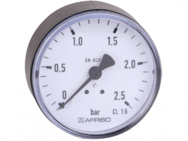 Manometer NG 63 axial 0 bis 2,5 bar