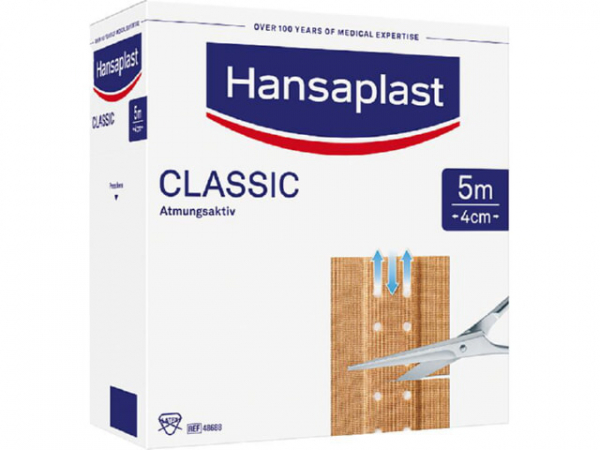 Wundpflaster Hansplast CLASSIC 5 m x 4 cm