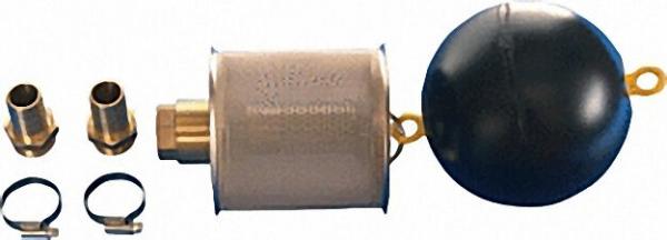 Schwimmfilter 1'' mit Edelstahl- feinfilter 0, 230mm mit RV