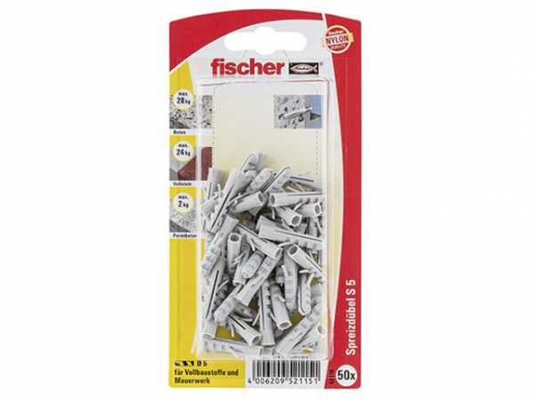 Fischer Dübel S 5, 52115 SB-Programm