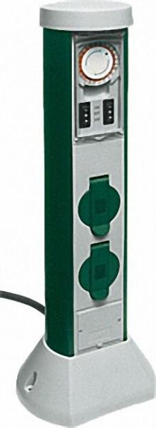 GC Zeitschaltuhr-Steckdose 10m Zuleitung / IP44 Höhe: ca. 500mm