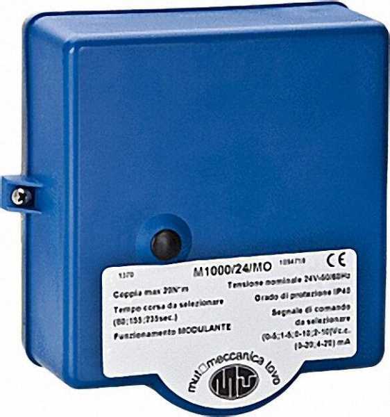 MUT MECCANICA TOVO Stellmotor 3-Punkt, M1000 24V/AC, 90°, 220 sek. mit Hilfsmikroschalter