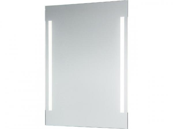 Spiegel Earline mit Beleuchtung mit Kippschalter,satin.Lichtaus- schnitt,1000x800x3 mm,11,5W