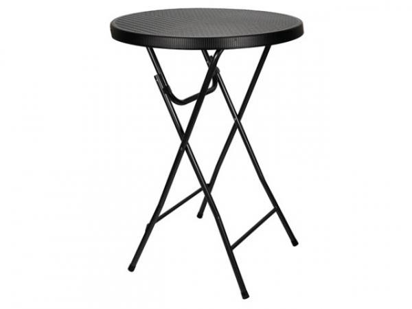 KLAPPTISCH - RUND - IN RATTAN-OPTIK - Ø 80x110 cm FP185R