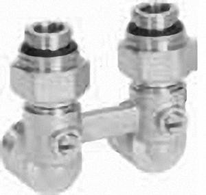 VIESSMANN 9573922 Anschlussverschraubung R1/2 IG, Eckform, Zweirohrsystem
