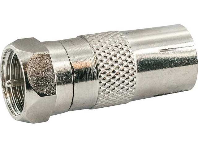 Adapter F-Kupplung/Koax-Stecker Adapter F-Kupplung/Koax-Stecker