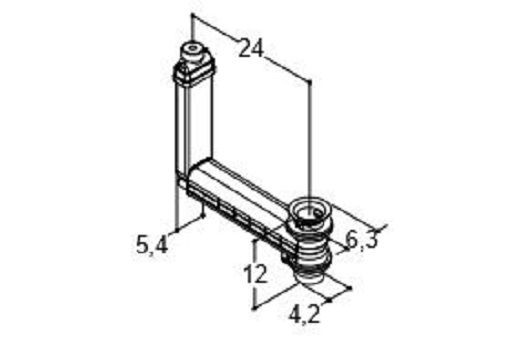 DANSANI 4893643 Verdecktes Überlaufsystem