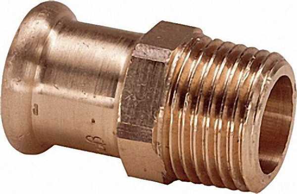 Rotguß Pressfitting Übergangsstück i/a 22x3/4'' AG Typ 6243g