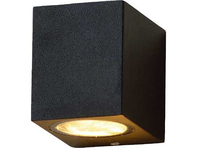 Led Außenleuchte Lichtaustritt unten, eckig,mit GU10 Sockel, IP54, sch Led Außenleuchte Lichtaustritt unten, eckig,mit GU10 Sockel, IP54, sch