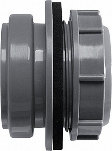 AIRFIT Anschraub-Muffe DN 50, grau, für Kunststoff-Reinigungs-Deckel
