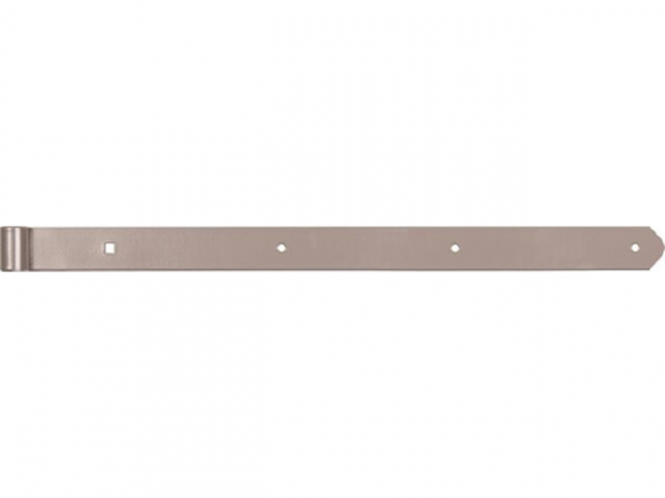 Ladenband DURAVIS 600 ? 13 mm, gerade, Abschluss abgerundet, Material: Stahl, blau verzinkt, Oberfläche: perlbeige RAL 1035