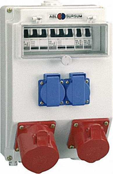 Steckdosen-Kombination 1x5/32A, 1x5/16A Steckdose 2xSCHUKO