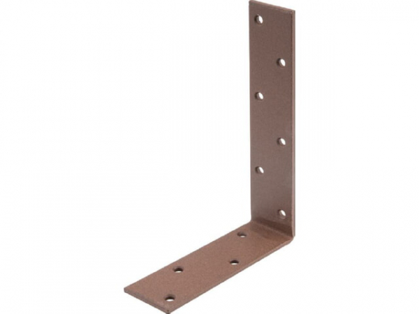 Balkenwinkel DURAVIS 160 x 240 x 50 mm, ungleichschenklig, Material: Stahl, blau verzinkt, Oberfläche: rostbraun