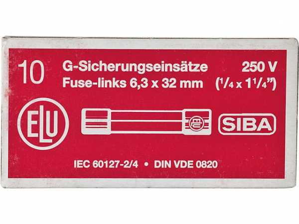 Feinsicherung flink 1, 6 A 1 Beutel 10 Stück 6, 3x32mm