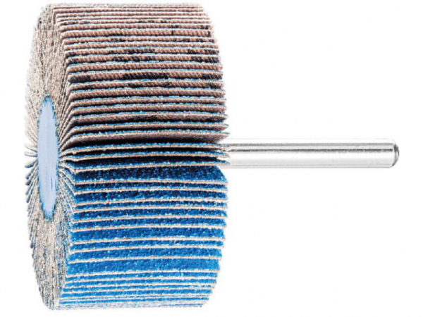 Fächerschleifer Pferd F, d 60 x 30 mm, Schaft-d 6 mm, Körnung A 80
