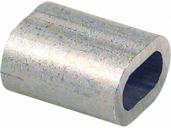 Pressklemmen Alu-Knetlegierung, für Seildurchmesser 4 mm, VPE 100 Stück