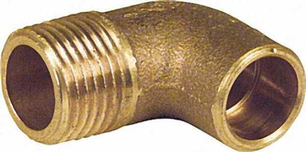 Rotguß-Lötfittings 4092g Winkel 90° Außengewinde 15-R 1/2''