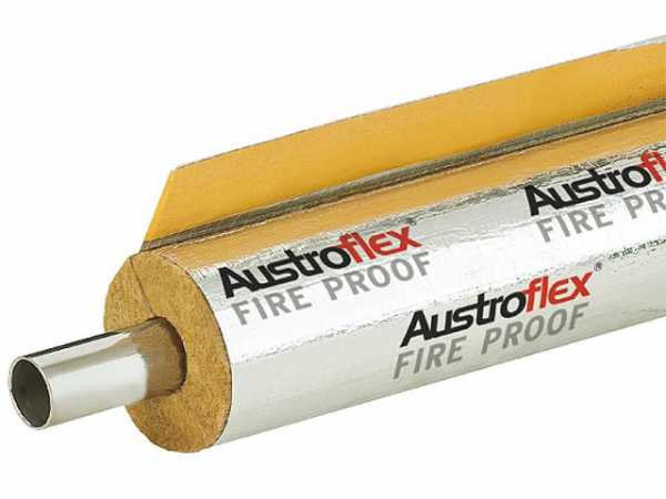 Brandschutzisolierung Fire Proof feuerbeständig,d=25mm,Dämmdicke 23mm,Länge 1m